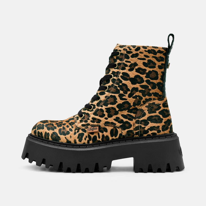 Bottes  de Buffalo - Aspen - Lacé - EU36 à EU41 - pour Femme - léopard - Buffalo - View 2