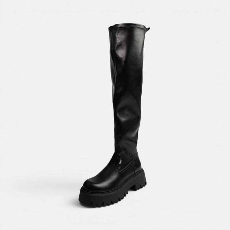 Bottes  de Buffalo - Aspen - Hautes - EU36 à EU41 - pour Femme - noir - Buffalo