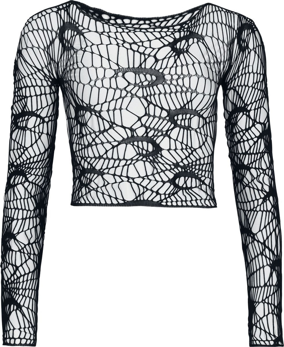 Top Gothic de KIHILIST by KILLSTAR - Lamenthia Top - Standard - pour Femme - noir - KIHILIST by KILLSTAR