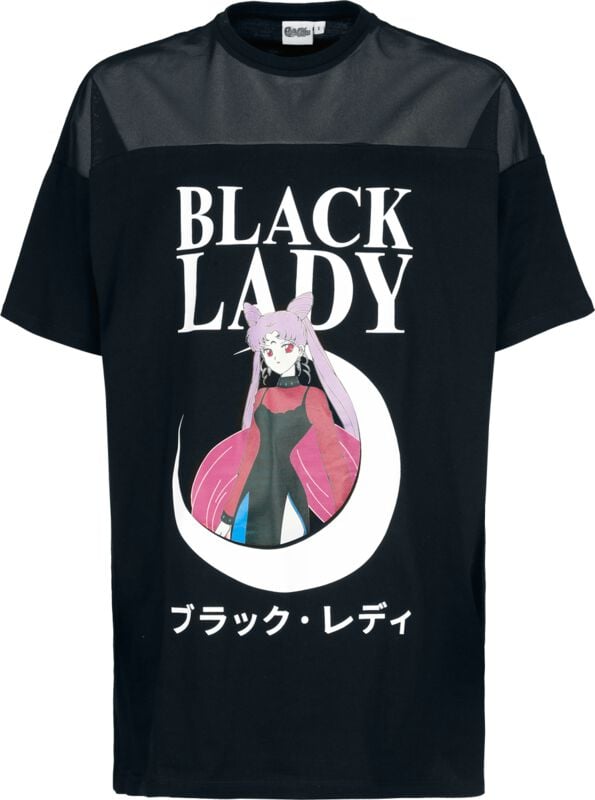 T-Shirt Manches courtes  de Sailor Moon - Black Lady - S à 3XL - pour Femme - noir - Sailor Moon