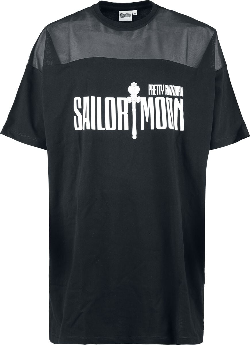 T-Shirt Manches courtes  de Sailor Moon - Luna - S à 3XL - pour Femme - noir - Sailor Moon