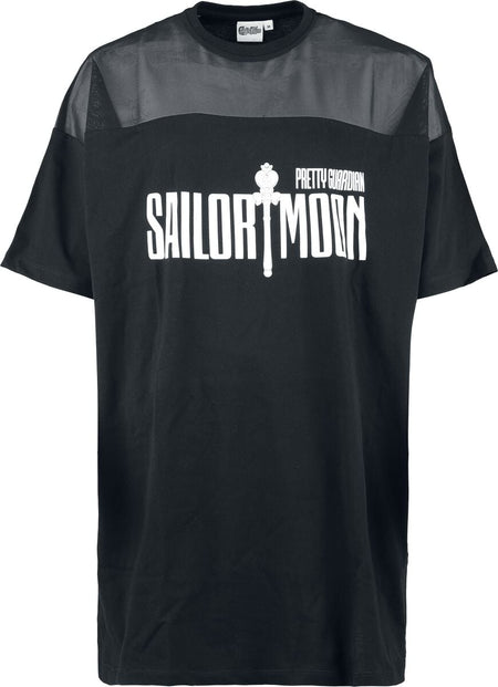 T-Shirt Manches courtes  de Sailor Moon - Luna - S à 3XL - pour Femme - noir - Sailor Moon