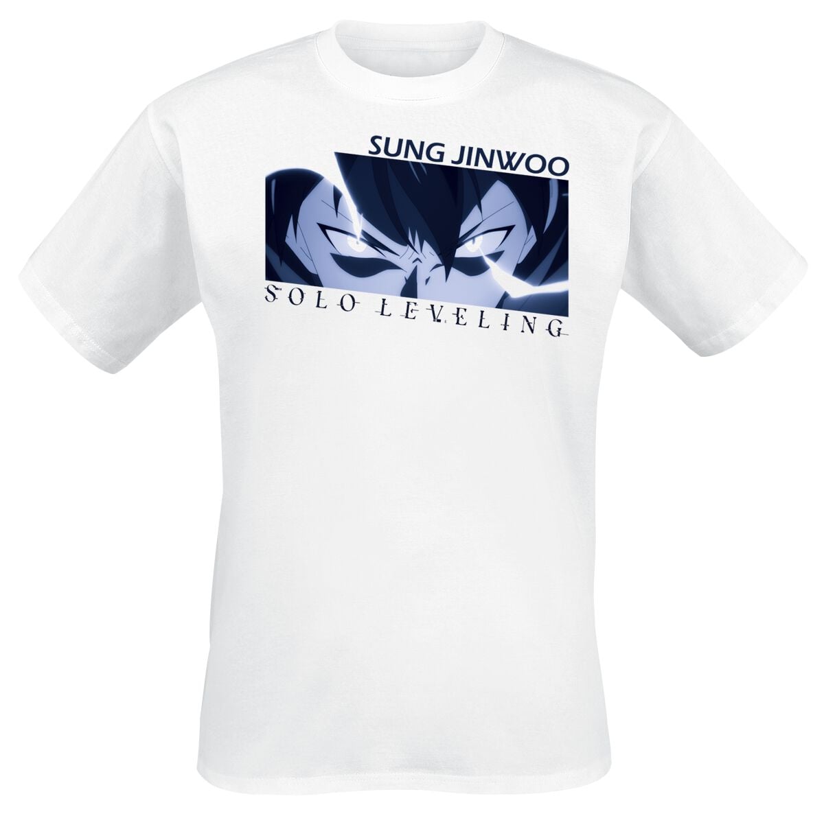 T-Shirt Manches courtes  de Solo Leveling - Sung Jinwoo - S à XXL - pour Homme - blanc - Solo Leveling