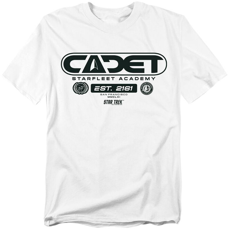 T-Shirt Manches courtes  de Star Trek - Star Fleet Academy Cadet - M à 5XL - pour Homme - blanc - Star Trek