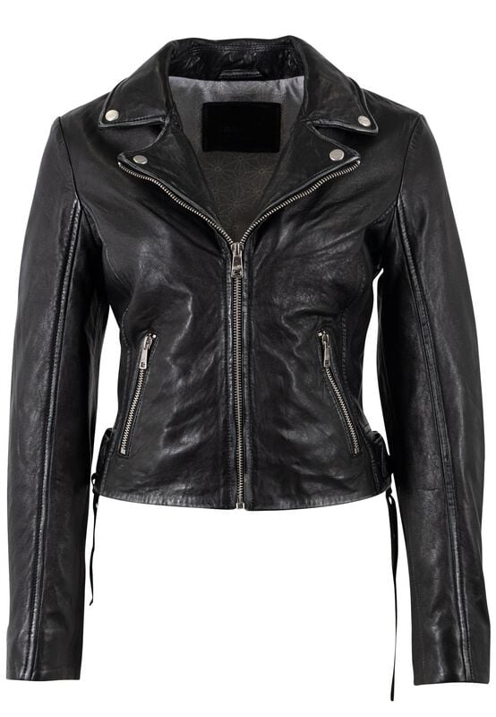 Veste en cuir  de Mauritius - MWBatuh - S à 3XL - pour Femme - noir - Mauritius
