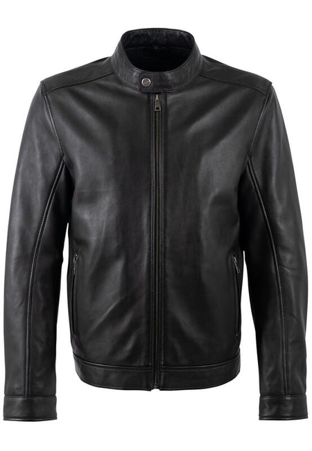 Veste en cuir  de Mauritius - MMJork - S à 3XL - pour Homme - noir - Mauritius