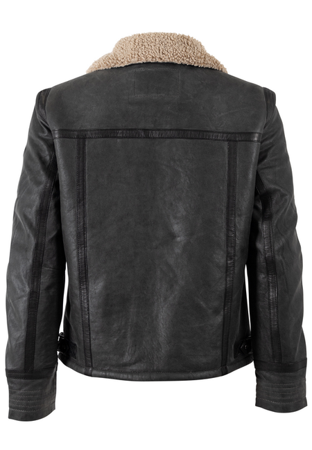 Veste en cuir  de Mauritius - MMArcticon - S à 3XL - pour Homme - anthracite - Mauritius - View 2
