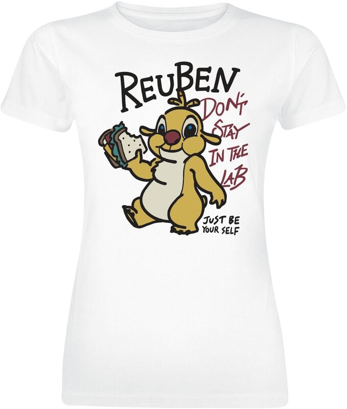 T-Shirt Manches courtes Disney de Lilo & Stitch - Reuben - Don't Stay In The Lab - S à 3XL - pour Femme - blanc - Lilo & Stitch