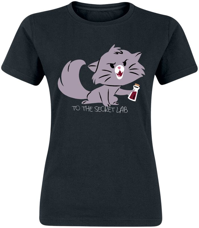 T-Shirt Manches courtes Disney de Kuzco, l'Empereur Mégalo - Yzma Cat To The Secret Lab - S à 3XL - pour Femme - noir - Kuzco, l'Empereur Mégalo