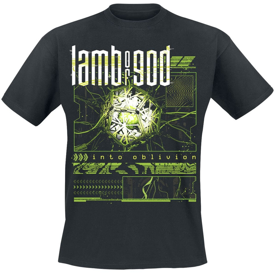 T-Shirt Manches courtes  de Lamb Of God - Into Oblivion Glitch - S à 4XL - pour Homme - noir - Lamb Of God