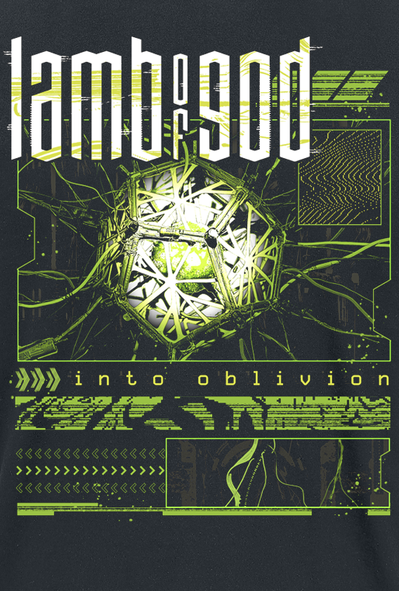 T-Shirt Manches courtes  de Lamb Of God - Into Oblivion Glitch - S à 4XL - pour Homme - noir - Lamb Of God - View 2