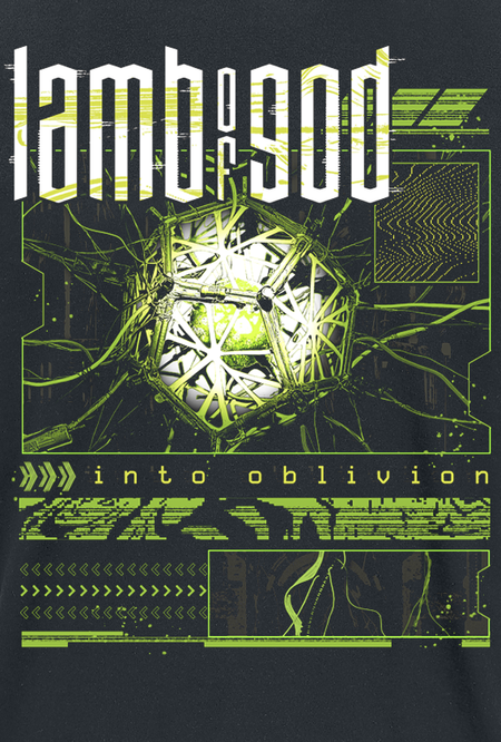 T-Shirt Manches courtes  de Lamb Of God - Into Oblivion Glitch - S à 4XL - pour Homme - noir - Lamb Of God - View 2