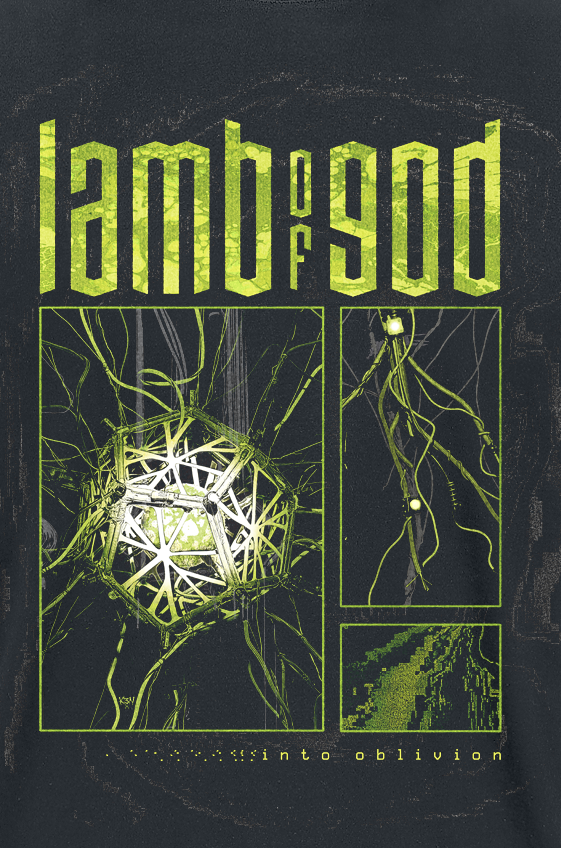T-Shirt Manches courtes  de Lamb Of God - Oblivion Panels - S à 4XL - pour Homme - noir - Lamb Of God - View 2
