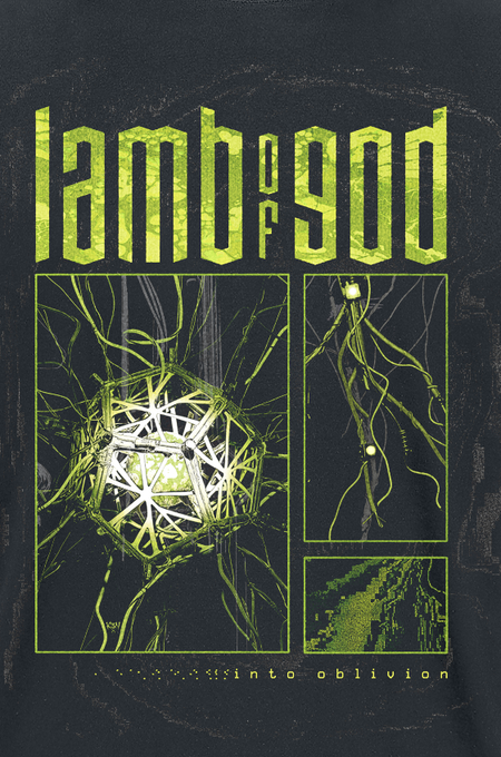 T-Shirt Manches courtes  de Lamb Of God - Oblivion Panels - S à 4XL - pour Homme - noir - Lamb Of God - View 2