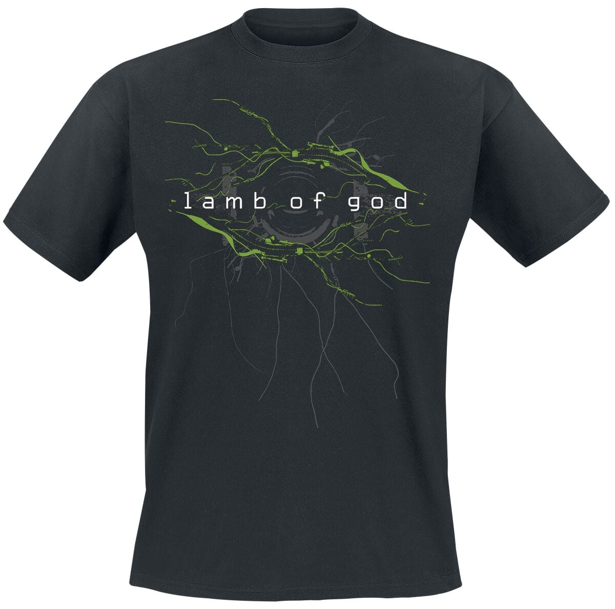 T-Shirt Manches courtes  de Lamb Of God - Wired - S à 4XL - pour Homme - noir - Lamb Of God