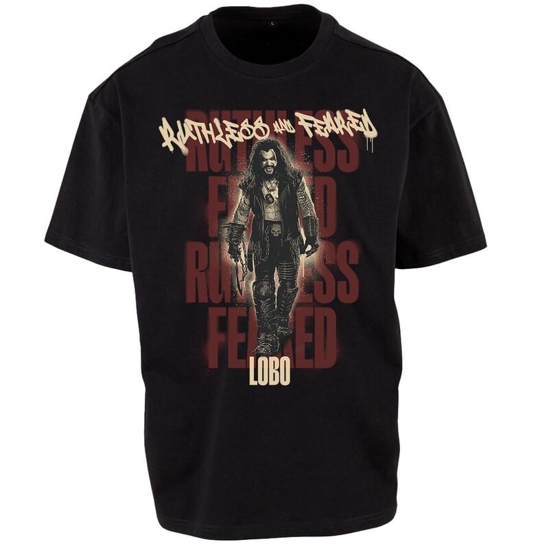 T-Shirt Manches courtes  de Supergirl - Lobo - Ruthless And Feared - S à 3XL - pour Homme - noir - Supergirl