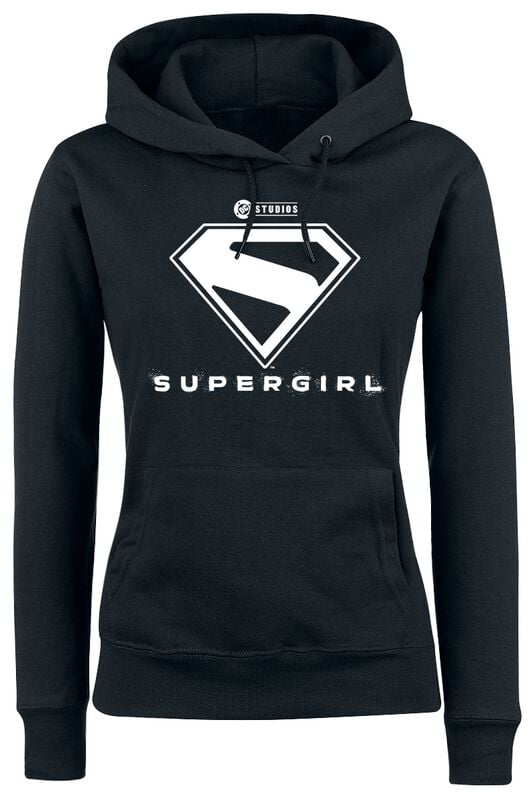 Sweat-shirt à capuche  de Supergirl - White Logo - S à XL - pour Femme - noir - Supergirl
