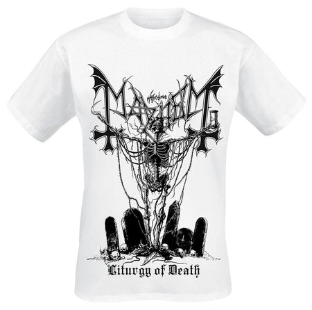 T-Shirt Manches courtes  de Mayhem - Mors Triumphant - S à XXL - pour Homme - blanc - mayhem