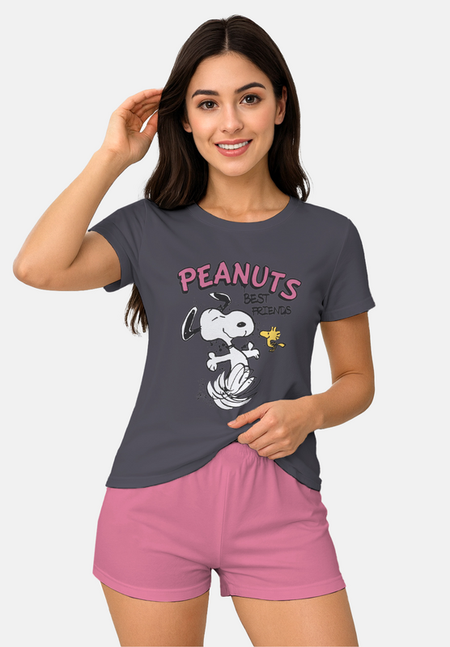 Pyjama  de Snoopy - Snoopy And Woodstock - S à XL - pour Femme - multicolore - Snoopy - View 2
