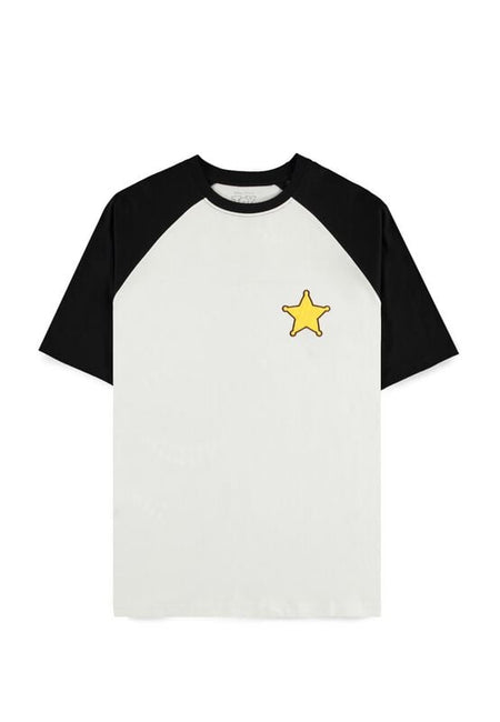 T-Shirt Manches courtes Disney de Toy Story - 5 - Woody - S à XXL - pour Homme - blanc/noir - Toy Story