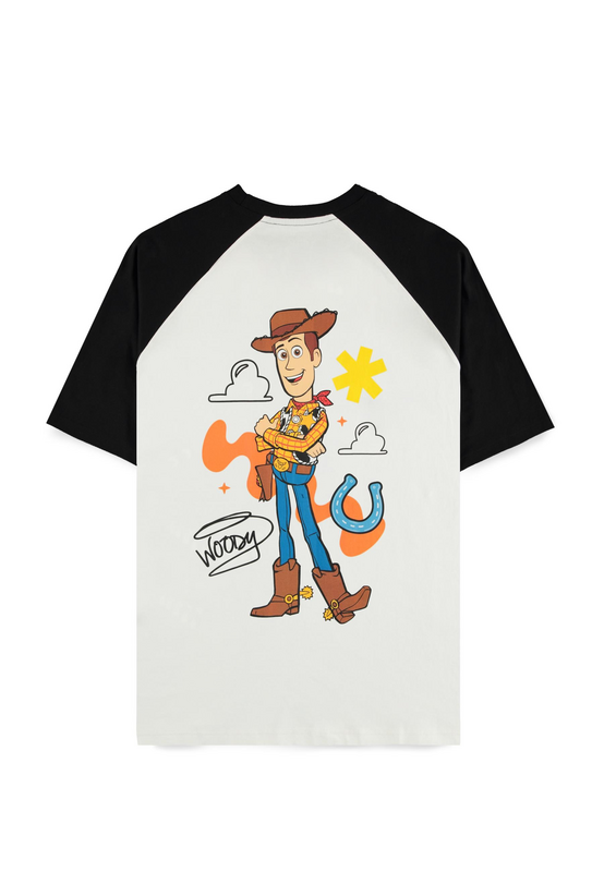 T-Shirt Manches courtes Disney de Toy Story - 5 - Woody - S à XXL - pour Homme - blanc/noir - Toy Story - View 2