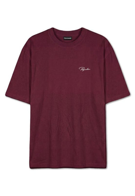 T-Shirt Oversize  de Pegador - Pike Oversized Tee - S à XXL - pour Homme - lie-de-vin - Pegador