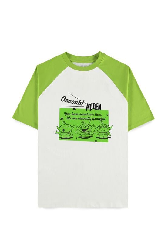 T-Shirt Manches courtes Disney de Toy Story - 5 - Aliens - S à XXL - pour Homme - blanc/vert - Toy Story