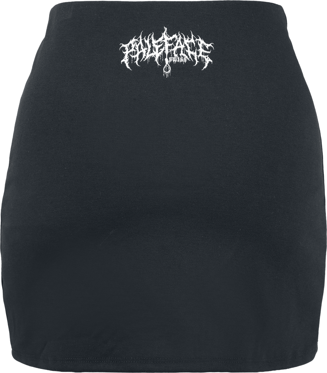 Jupe courte  de Paleface Swiss - Zip Roses - S à XXL - pour Femme - noir - Paleface Swiss - View 2