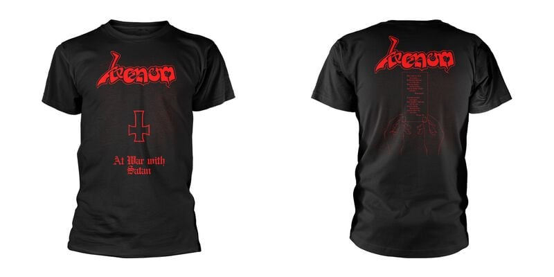 T-Shirt Manches courtes  de Venom - At War With Satan - S à 3XL - pour Homme - noir - Venom