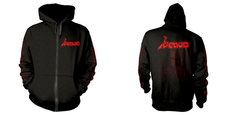 Sweat-shirt à capuche  de Venom - At War With Satan - S à 3XL - pour Homme - noir - Venom