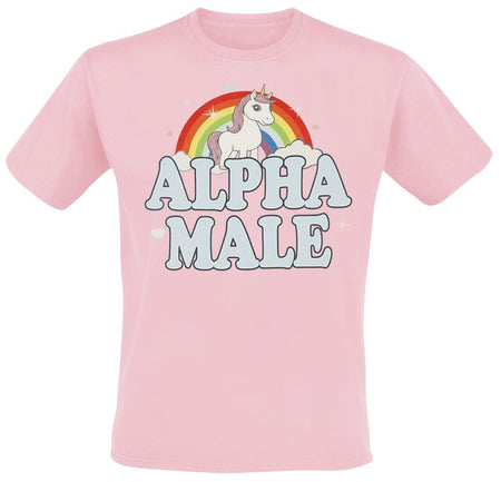 T-Shirt Manches courtes Unicorn de Unicorn - Alpha Male - M à 3XL - pour Homme - rose clair - Unicorn