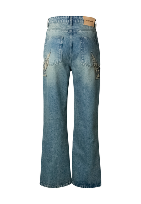 Jean  de 2Y Studios - Omid Straigt Fit Jeans Vintage Blue - 30 à 38 - pour Homme - bleu - 2Y Studios - View 2