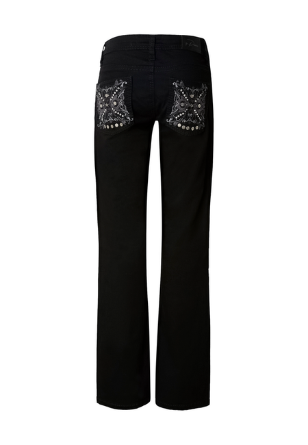 Jean  de 2Y Premium - Sorella-Mid-Rise Boot-Black - W30L32 à W31L32 - pour Femme - noir - 2Y Premium - View 2