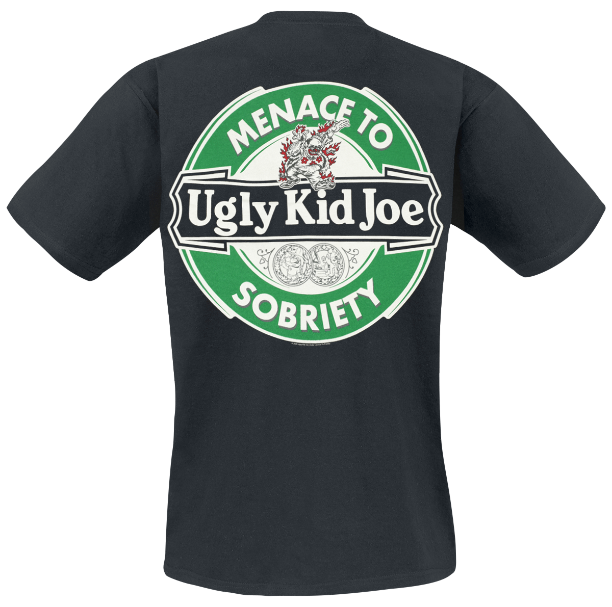 T-Shirt Manches courtes  de Ugly Kid Joe - Menace - S à XXL - pour Homme - noir - Ugly Kid Joe - View 2