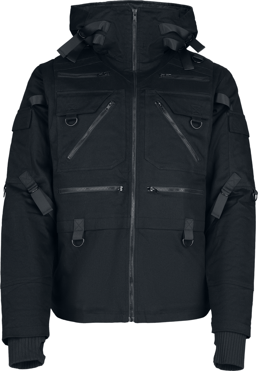 Veste mi-saison Gothic de Chemical Black - Slade Jacket Mens Black - S à 4XL - pour Homme - noir - Chemical Black - View 2