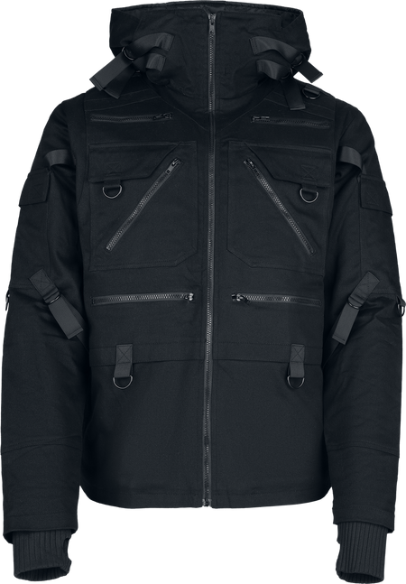 Veste mi-saison Gothic de Chemical Black - Slade Jacket Mens Black - S à 4XL - pour Homme - noir - Chemical Black - View 2
