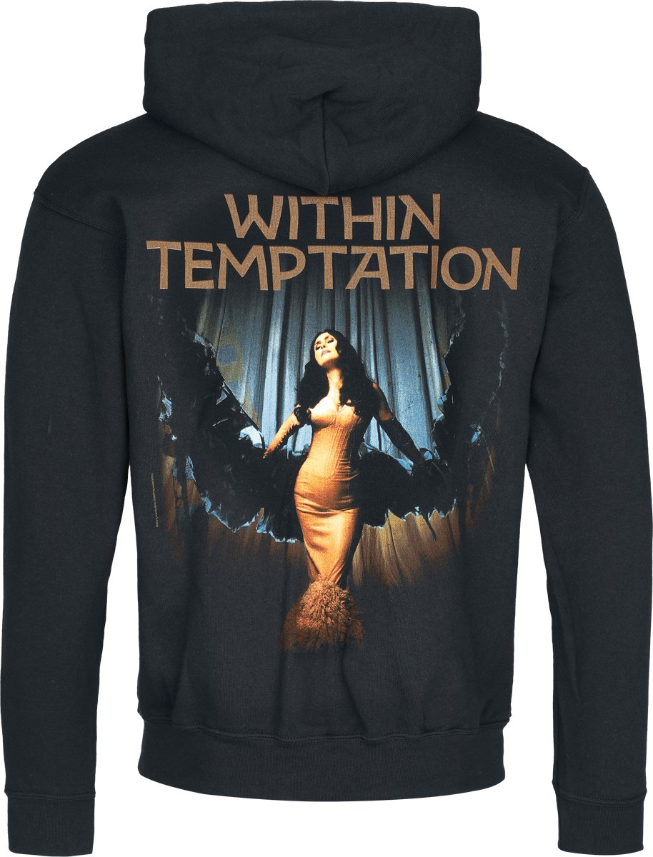 Sweat-shirt zippé à capuche  de Within Temptation - Sharon - S à XXL - pour Homme - noir - Within Temptation - View 2