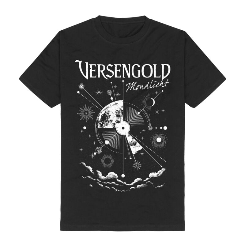 T-Shirt Manches courtes  de Versengold - Mondlicht - S à 3XL - pour Homme - noir - Versengold