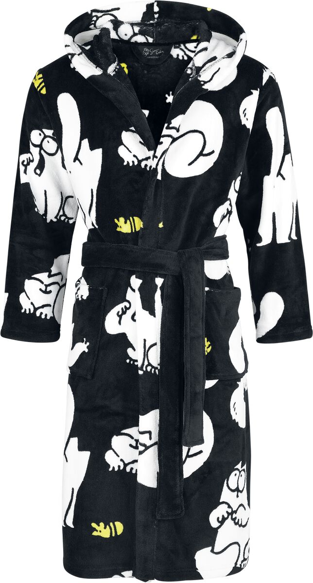 Robe de Chambre  de Simon's Cat - Chat - S-M à XXL-3XL - pour Unisexe - noir - Simon's Cat