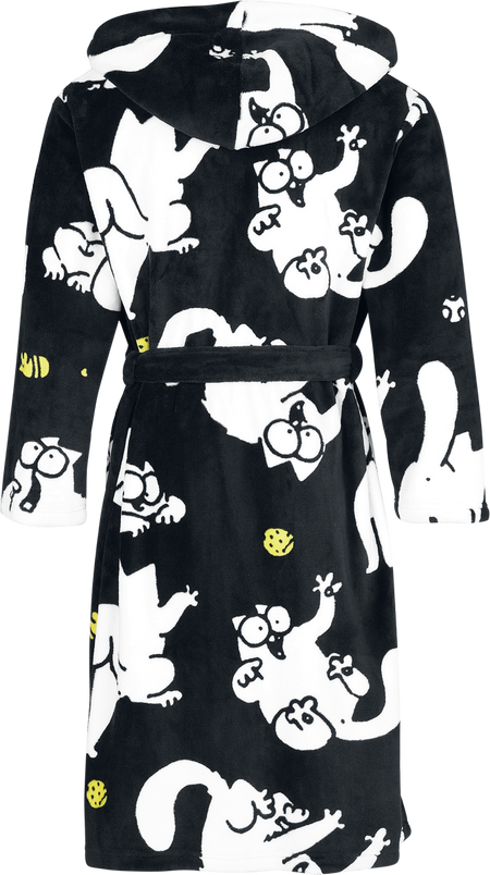 Robe de Chambre  de Simon's Cat - Chat - S-M à XXL-3XL - pour Unisexe - noir - Simon's Cat - View 2