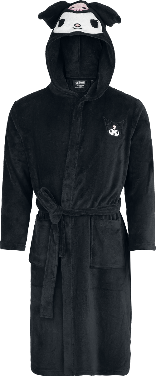 Robe de Chambre  de Hello Kitty - Hello Kitty and Friends - Kuromi - S-M à XXL-3XL - pour Unisexe - noir - Hello Kitty - View 2