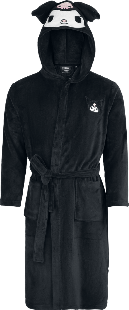 Robe de Chambre  de Hello Kitty - Hello Kitty and Friends - Kuromi - S-M à XXL-3XL - pour Unisexe - noir - Hello Kitty - View 2