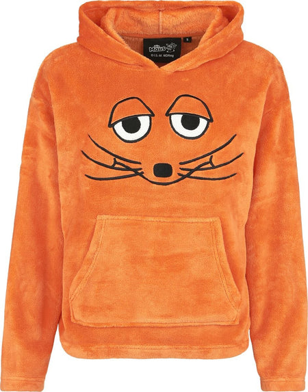 Sweat-shirt à capuche  de Die Sendung mit der Maus - Souris - S à XXL - pour Femme - orange - Die Sendung mit der Maus
