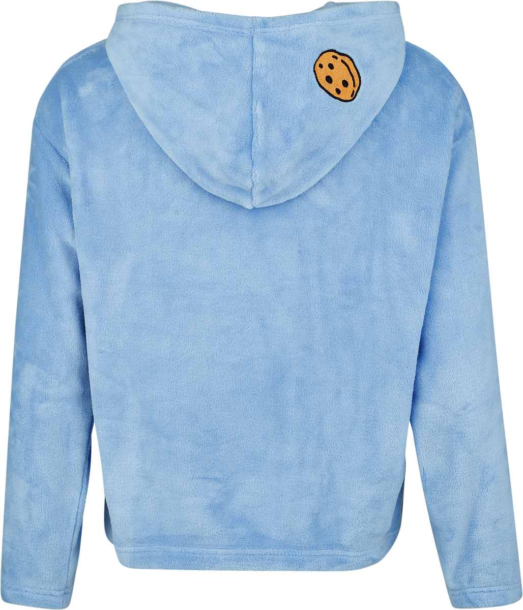 Sweat-shirt à capuche  de Sesame Street - Krümmelmonster - Kuschelpullover - S à XXL - pour Femme - bleu - Sesame Street - View 2