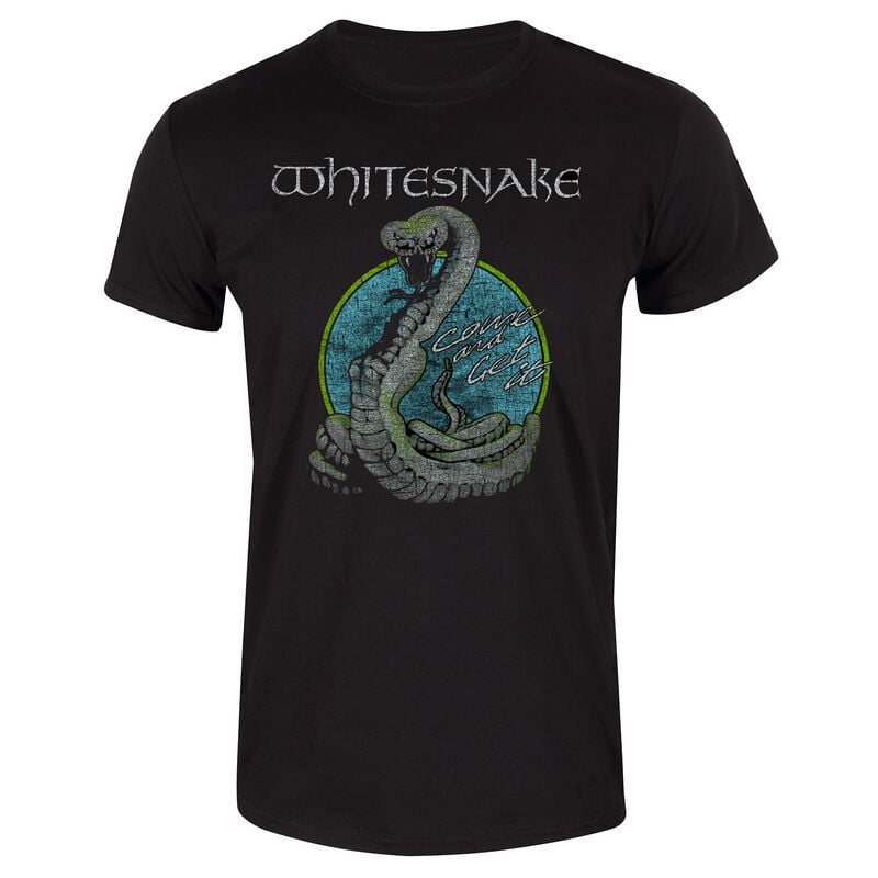 T-Shirt Manches courtes  de Whitesnake - Circle Snake - S à XXL - pour Homme - noir - Whitesnake