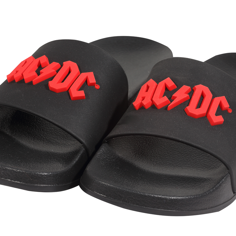 Tongs  de AC/DC - Slippers - EU38-39 à EU 44-45 - pour Homme - noir - AC/DC - View 2