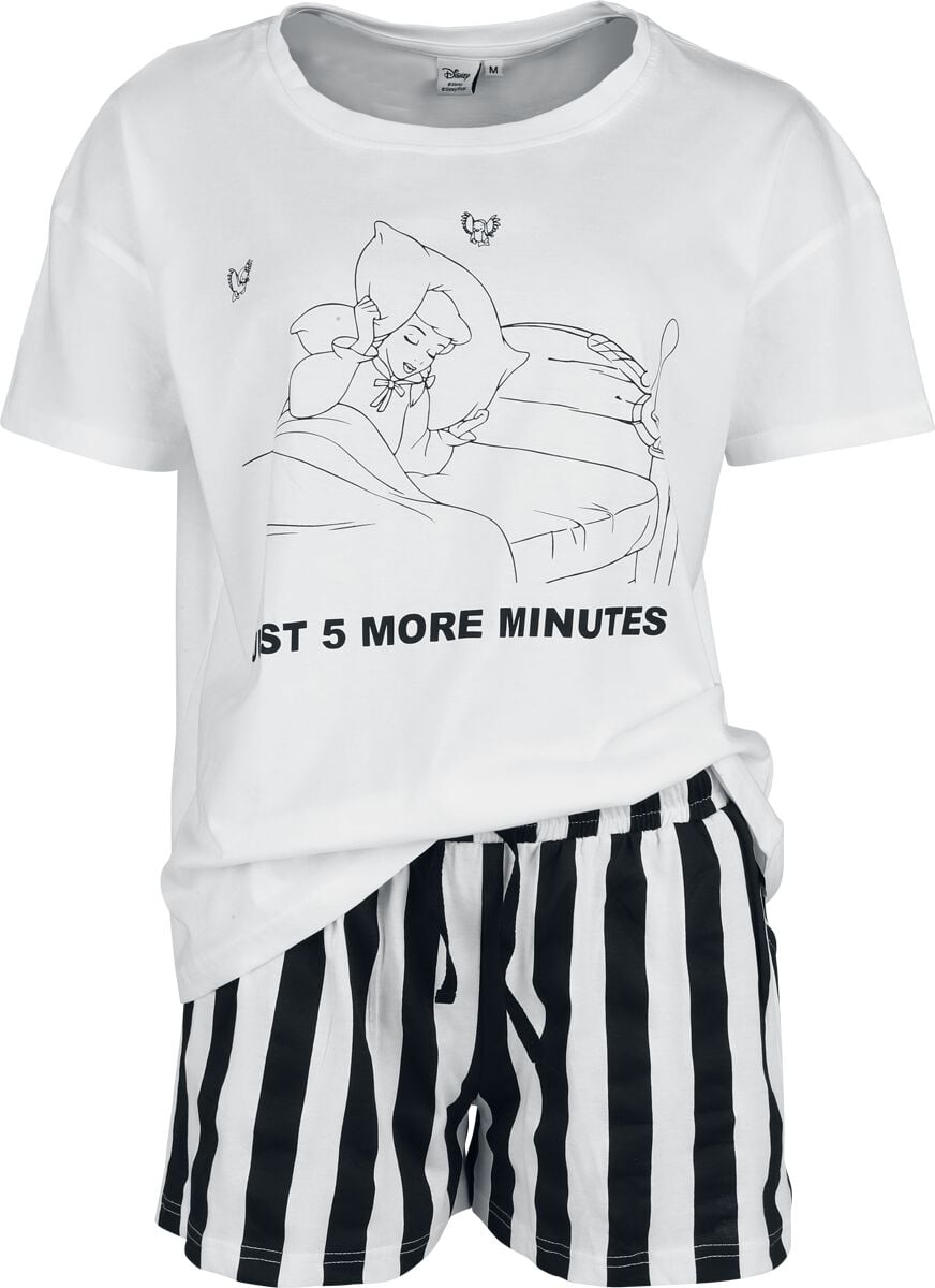 Pyjama Disney de La Belle Au Bois Dormant - Five More Minutes - S à XXL - pour Femme - blanc - La Belle Au Bois Dormant