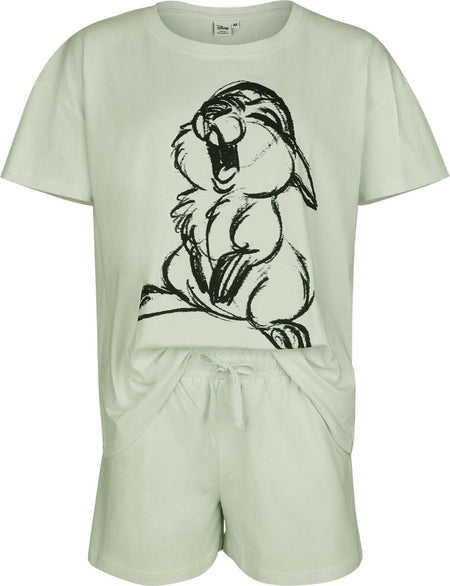 Pyjama Disney de Bambi - Panpan - Croquis - S à XXL - pour Femme - vert - Bambi