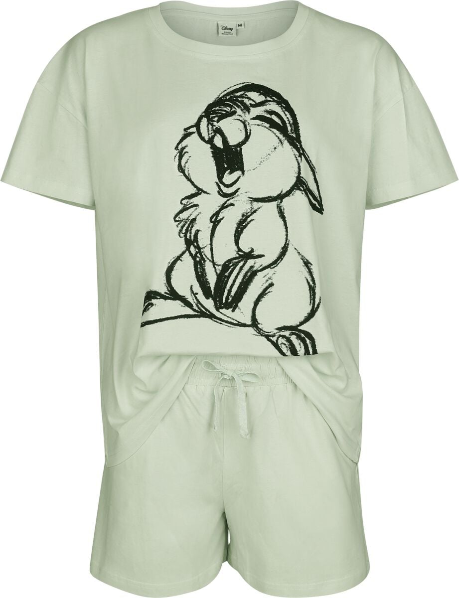Pyjama Disney de Bambi - Panpan - Croquis - S à XXL - pour Femme - vert - Bambi
