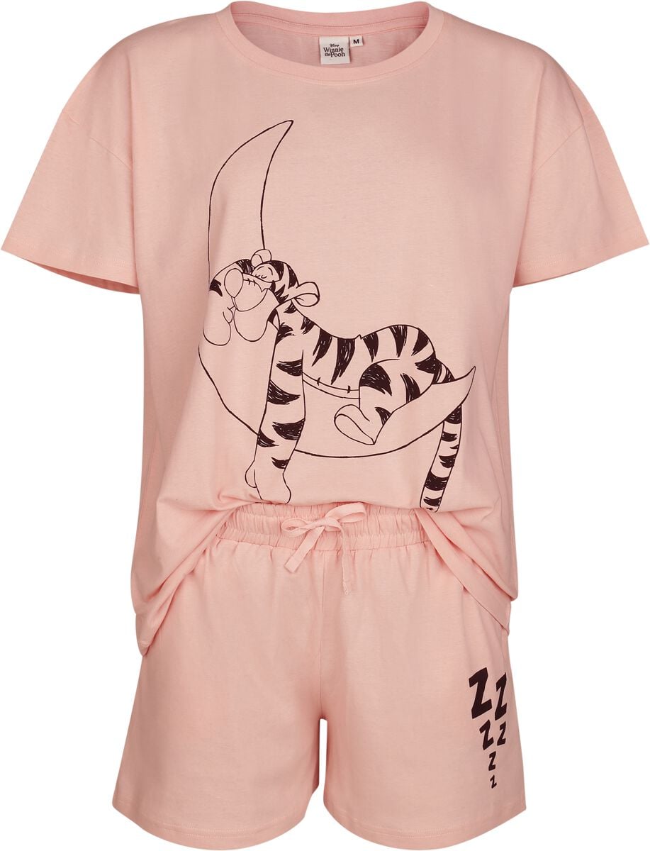 Pyjama Disney de Winnie L'Ourson - Tigrou & Lune - S à XXL - pour Femme - rose clair - Winnie L'Ourson